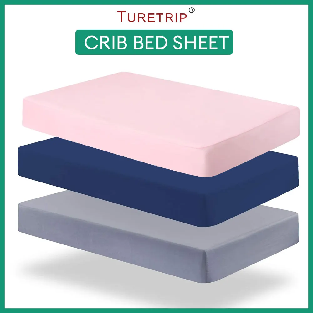 

Crib Fitted Sheets Microfiber Bedding Sheet for Baby Fits Crib & Toddler Bed mattresses