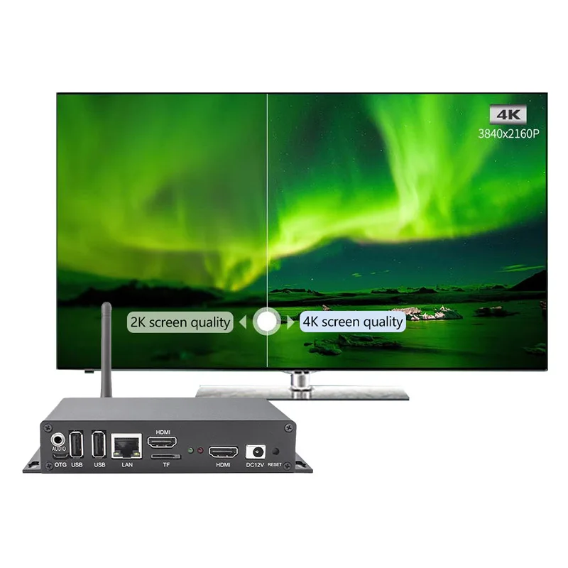 Set-top Box Decoder Android Wifi Multimedia Information Player Box Remote Control HD TV Android Playback Box