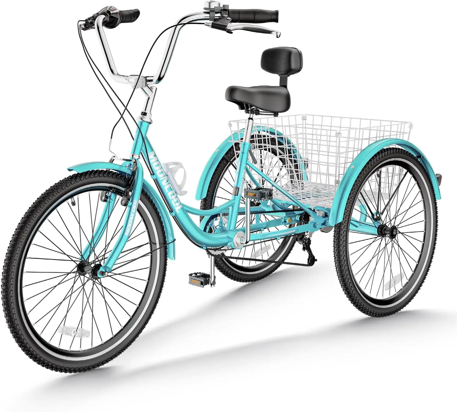 

Adult Tricycles, 7 Speed Adult Trikes 20/24/26 inch 3 Wheel Bikes, Cruise Bike with Basket for Seniors, Women, Men for Recreatio