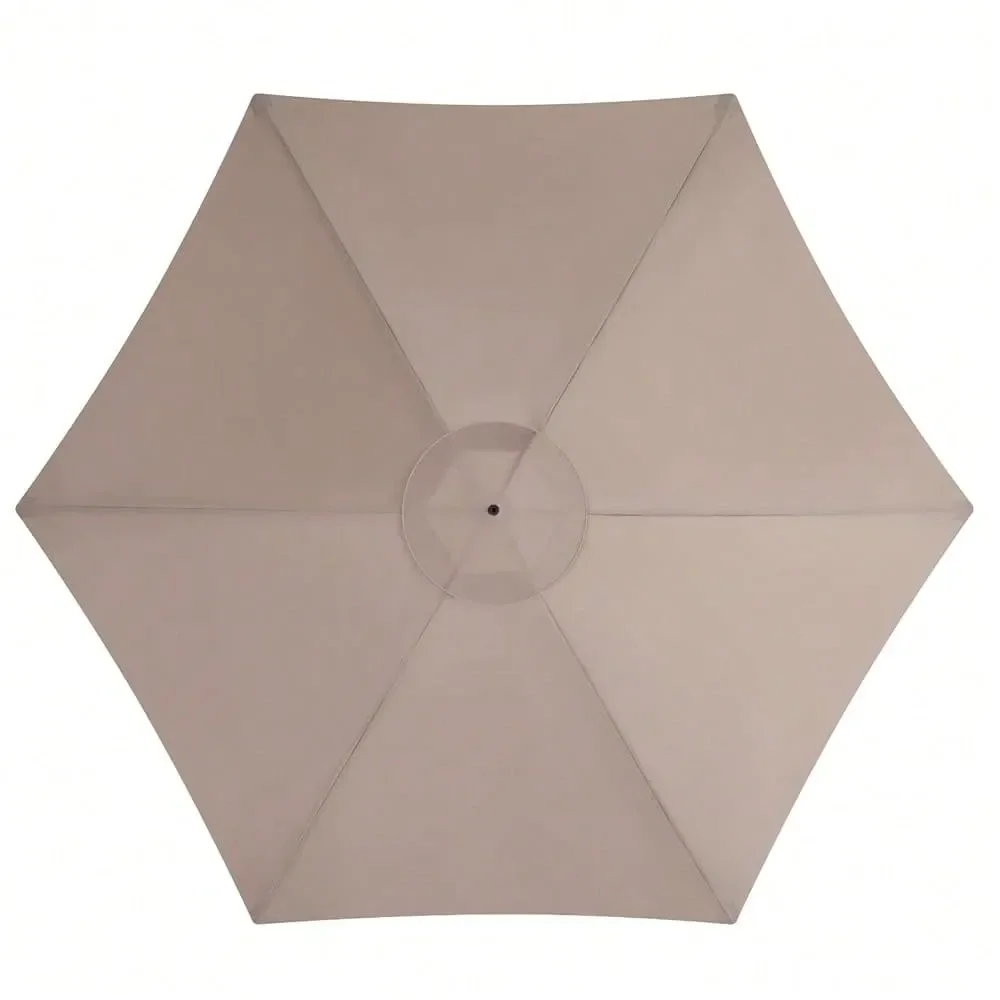 

Feet Patio Umbrella Replacement Canopy For 6 Ribs, Market Umbrella Top, Yard Table Umbrella Top Cover,Universal Strong And Thic