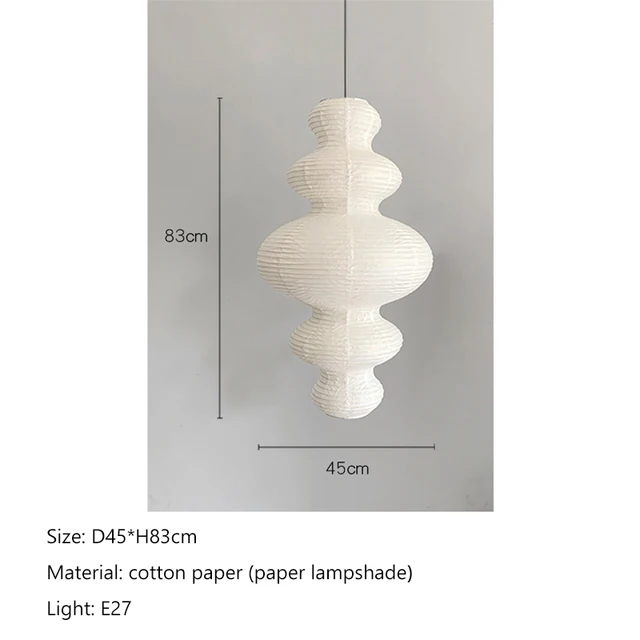 Japanse Akari Rijstpapier Lamp moderne Noguchi Yong Hanglamp Woonkamer Slaapkamer Hoek Designer Licht
