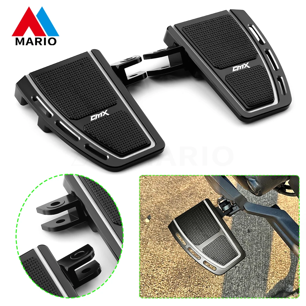 

For Honda Rebel CMX 1100 CMX1100 2021 2022 2023 Motorcycle Wide Footpeg Front Rider Footboards Enlarger Foot Pegs Rest Pedals