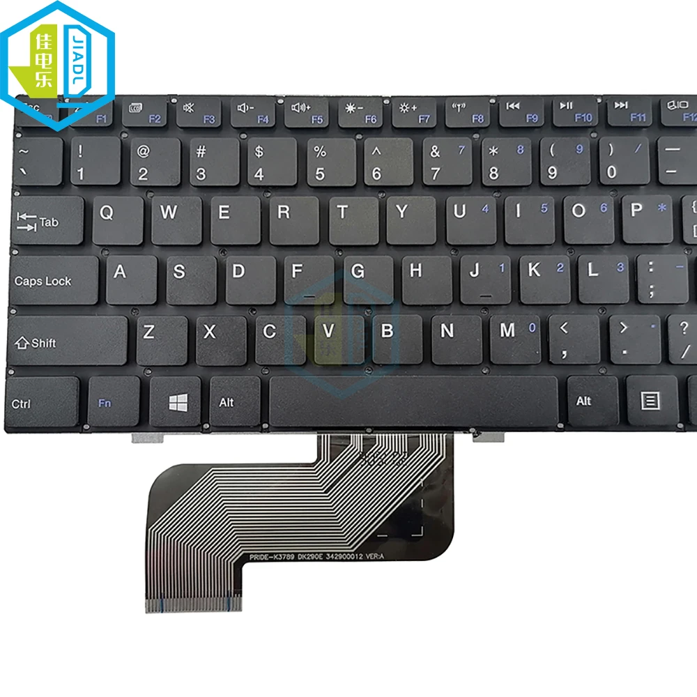 US Laptop Keyboard For AXIOO MyBook 14E For Walton Prelude A9400 USA United States Notebook Keyboards Black Keycaps 342900012