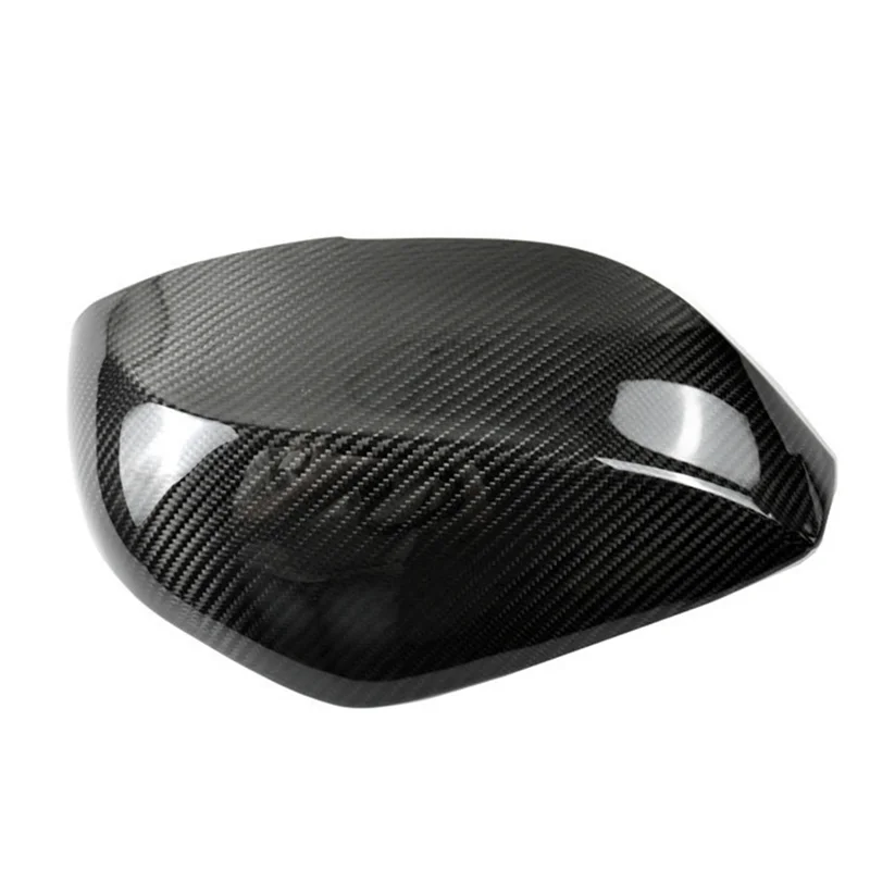 غطاء مرآة الرؤية الخلفية الجانبية للسيارة من ألياف الكربون الحقيقية لسيارة إنفينيتي QX50 2016-2023 QX60 2016-2020 قطع غيار غطاء مرآة الباب-