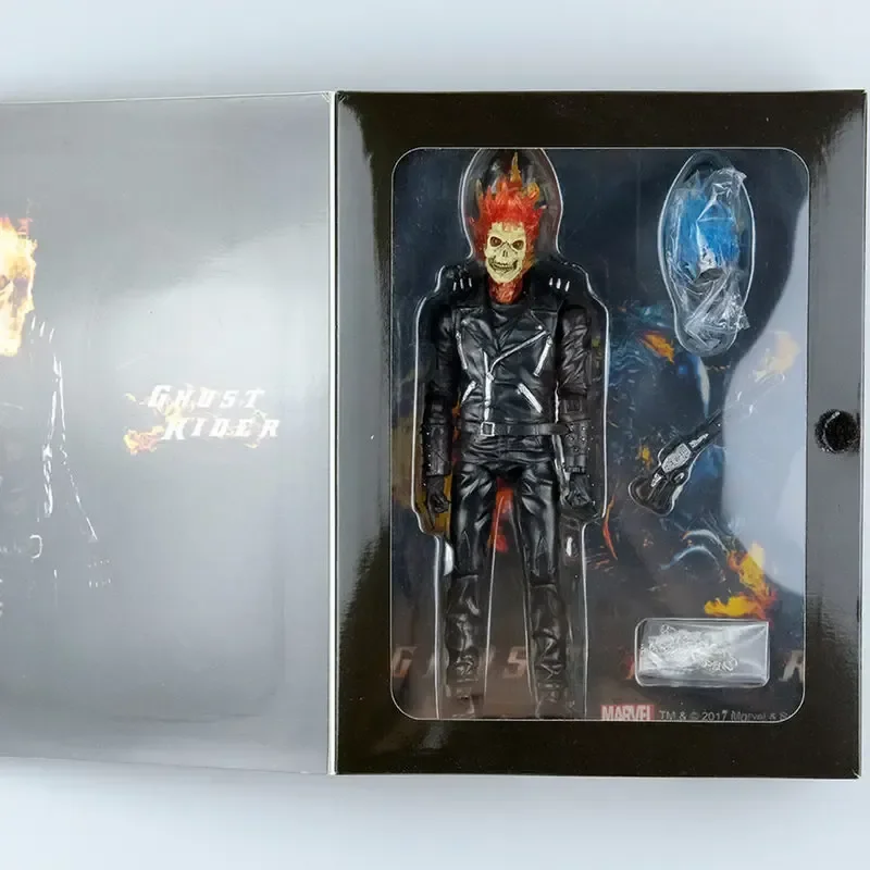 Ghost Rider Johnny Blaze Double Head Action Figure Soul Chariot Collectible Model Toy Ornament For Fans Festival Gifts view 5