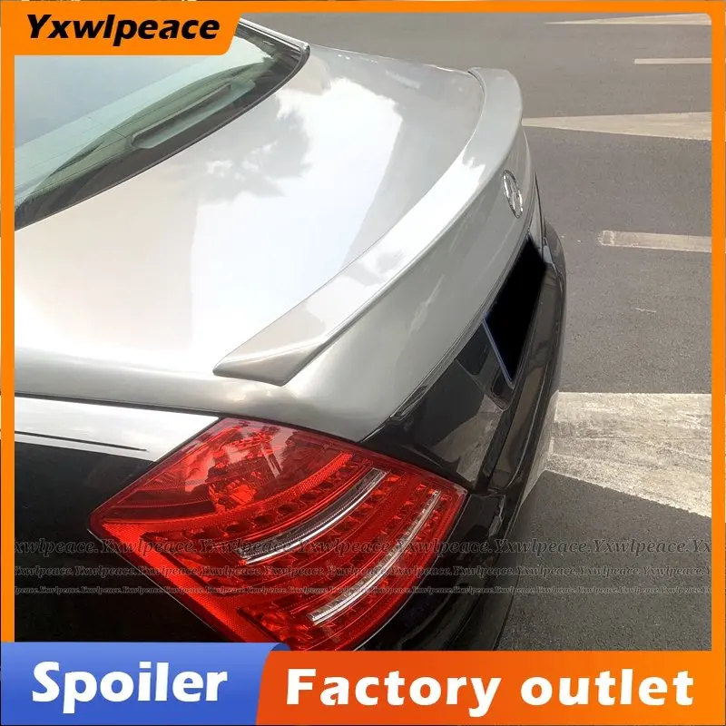 

For Mercedes S Class W221 Spoiler S320 S400 S420 S450 S600 2006-2012 AMG Style ABS Plastic Rear Trunk Lip Wings Car Styling