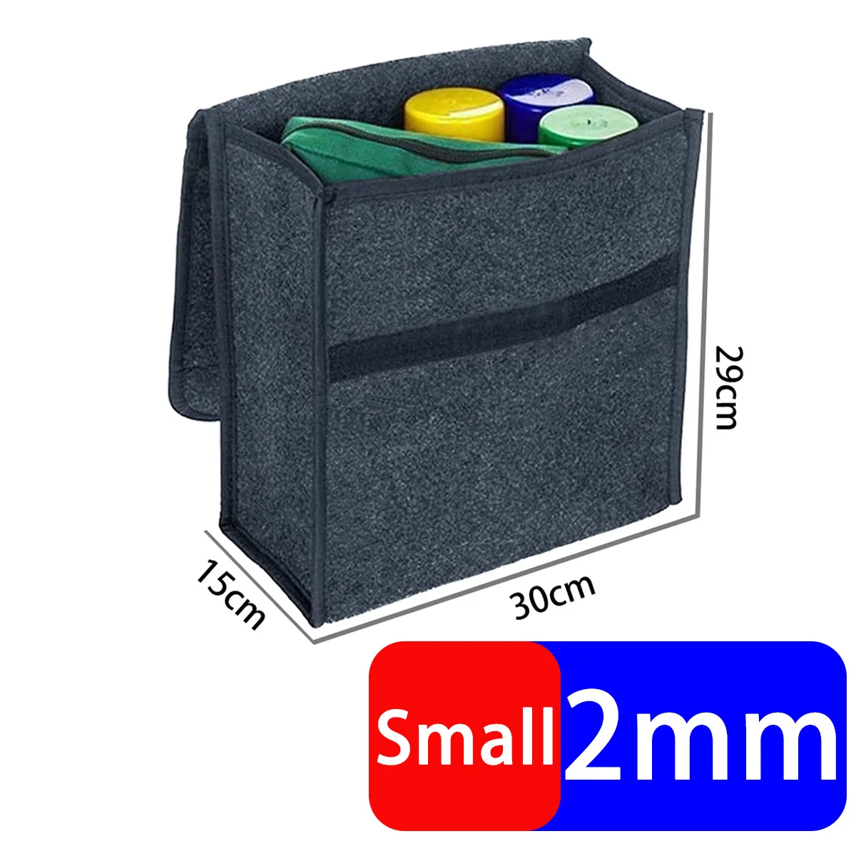 Car Trunk Organizer Portable Foldable Felt Cloth Storage Tidying Trunk Interior Container Bags Case Bag Car Auto Box Storag