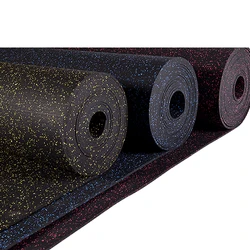 Anti-slip 4mm,6mm,8mm,10mm Gym rubber flooring rolls