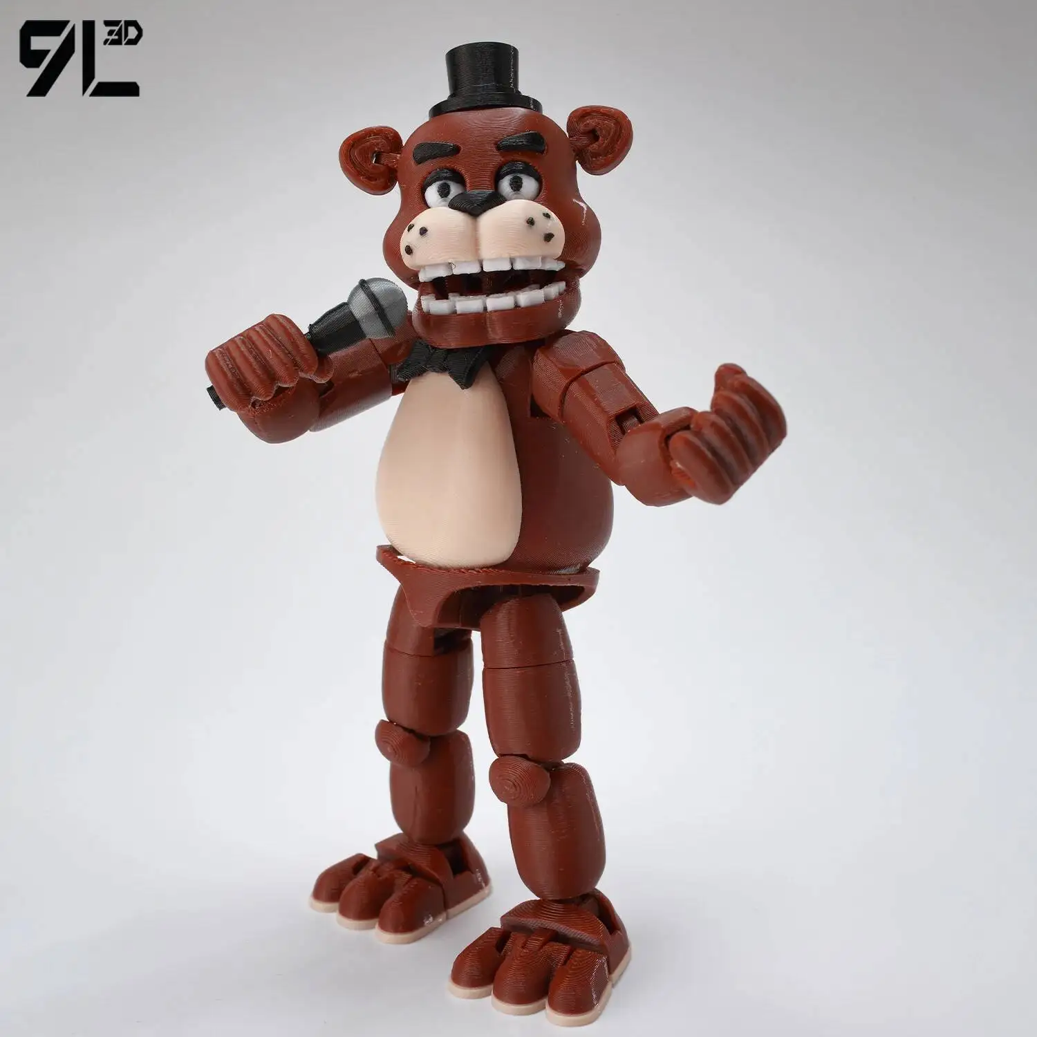 9L3D Gedruckter Freddy Titan13 FNAFs Bear's Midnight Harem Five Nights Beweglicher Abnehmbarer Spiel-Peripheriefigur Handfigur für Jungen – Detail 9