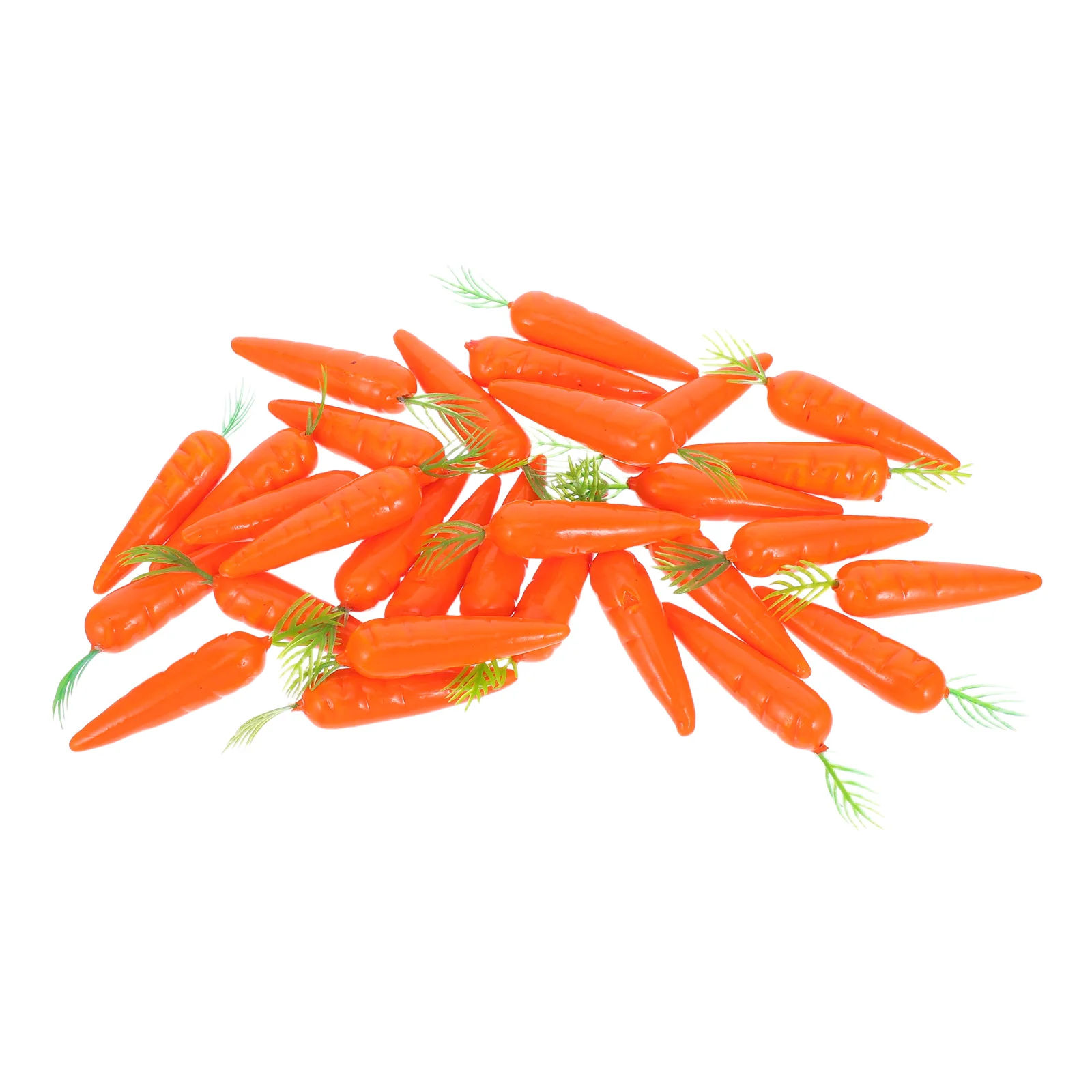 

30pcs Mini Simulated Carrots Realistic Fake Vegetable Figurines For Home Office Desktop Decor Display Photography Props