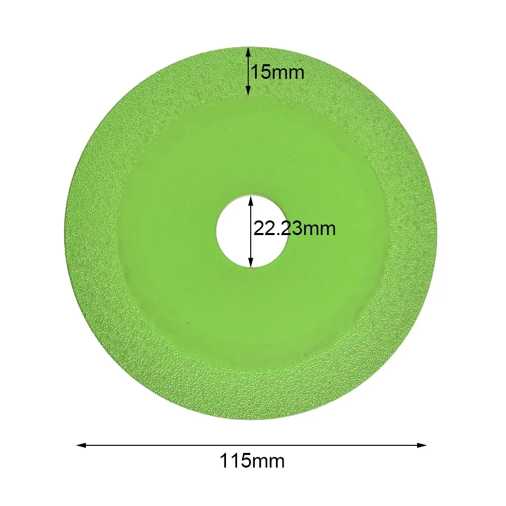 Imagem -06 - Disco de Corte Vidro Diamante Mármore Cerâmica Telha Jade Lâmina Moagem 22 23 mm Buraco Interno Lâmina Brasagem para Moedor Ângulo 1pc