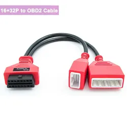 32pin 16Pin To OBD2 16 Pin Extension Cable for Nissan Key Programmer 16+32 Secure Gateway Adaptor MS908 Car Scanner Connector