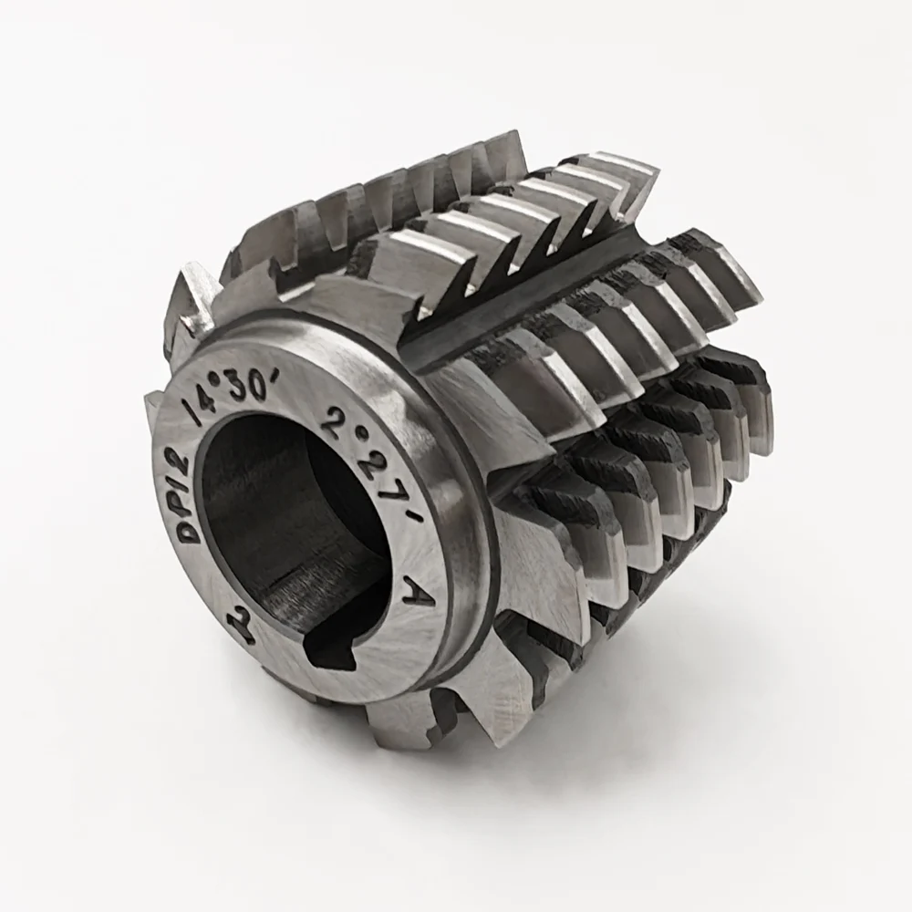 HSS Imperial Gear Hobbing Cutter Straight Tooth Gear Hob DP Gear Hob DP3-DP24 14.5° Pressure Angle For Gear Hobbing Machine