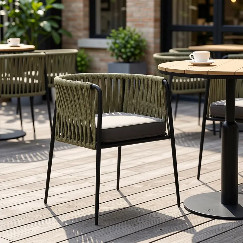 Luxury Woven Rattan Leisure Chair, Modern Minimalist Designer Chair, European Style Cafe Balcony Single Chair
