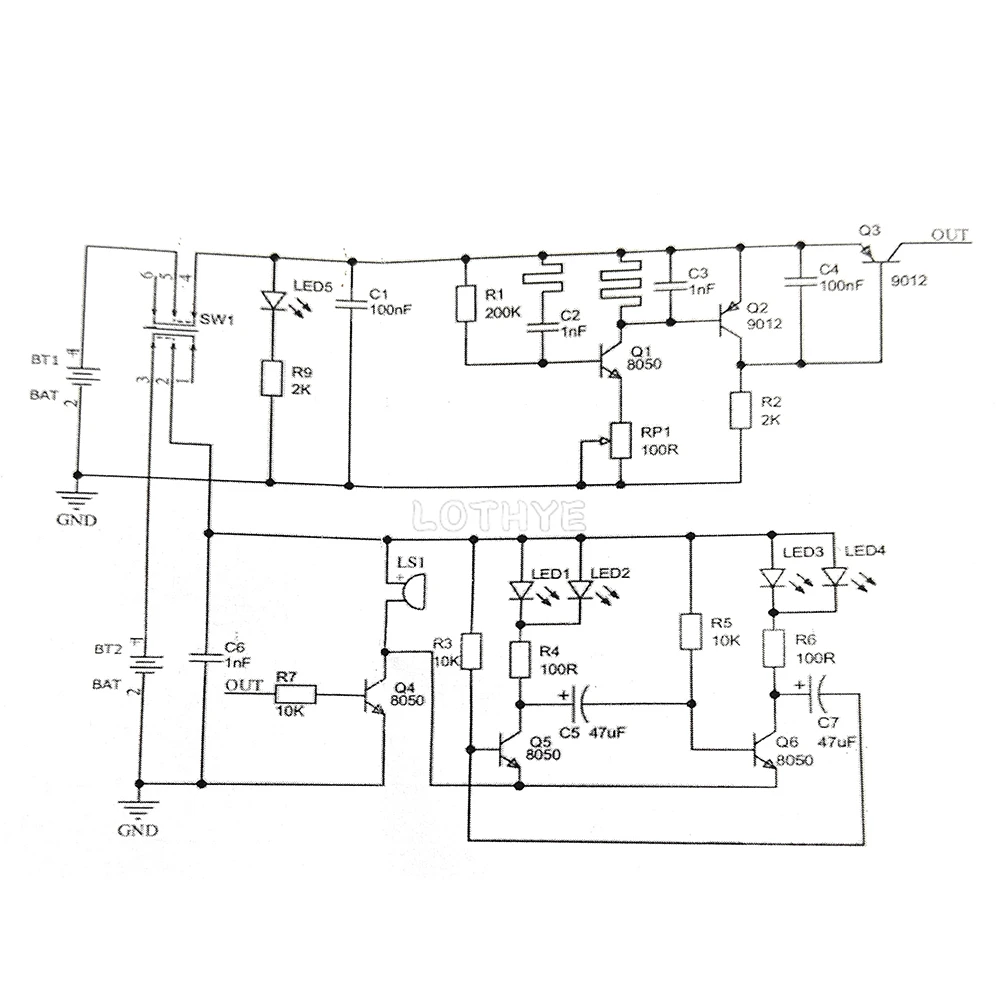 Handheld Simple Metal Detector Making DIY Electronic Kit Electronic Components Soldering Assembly School Welding Training Kit