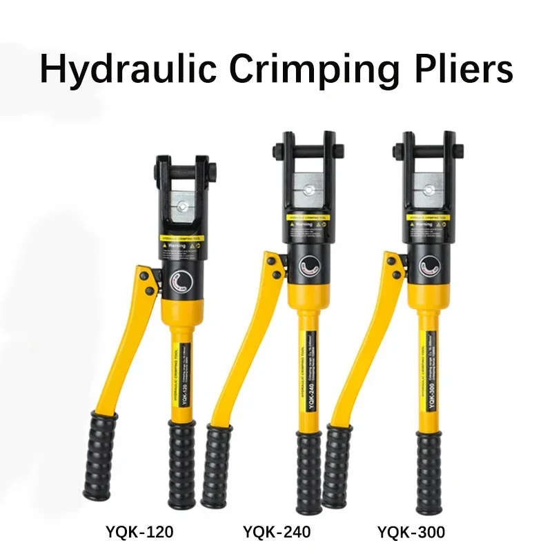 YQK-70/120/240/300 Hydraulic Pliers Crimping Tool Set 6/8 Tons With 4/6/10/16/25/35/50/70/95/120mm² Hexagonal Crimping Mold