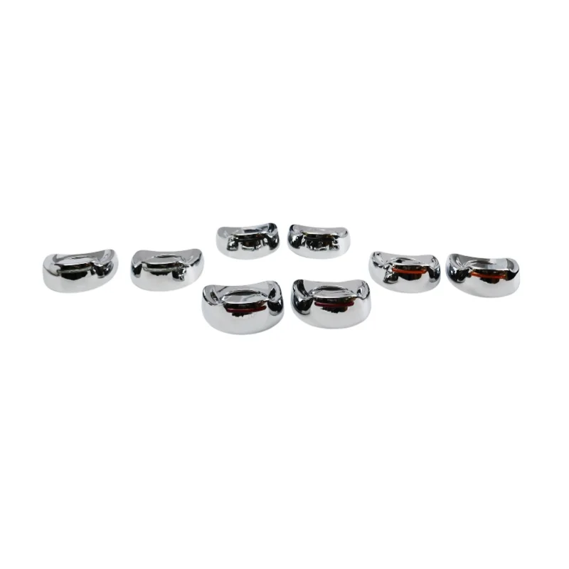 

1 Pair Motorcycle Fairing Side Mirror Mount Rearview Cover Shell W/ LED Light For Harley Touring Electra Glide 1996-2013