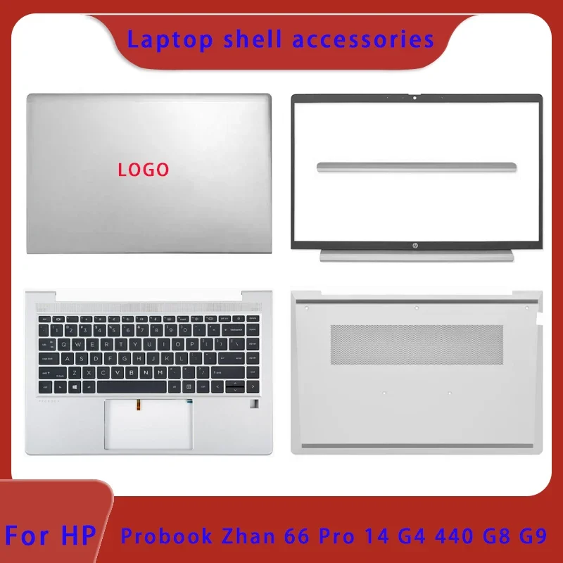 

Brand new LCD screen back cover, front panel, palm rest, hinge cover for HP Probook 440 G8 G9 Zhan66 Pro 14 G4 G5 laptop ABCD