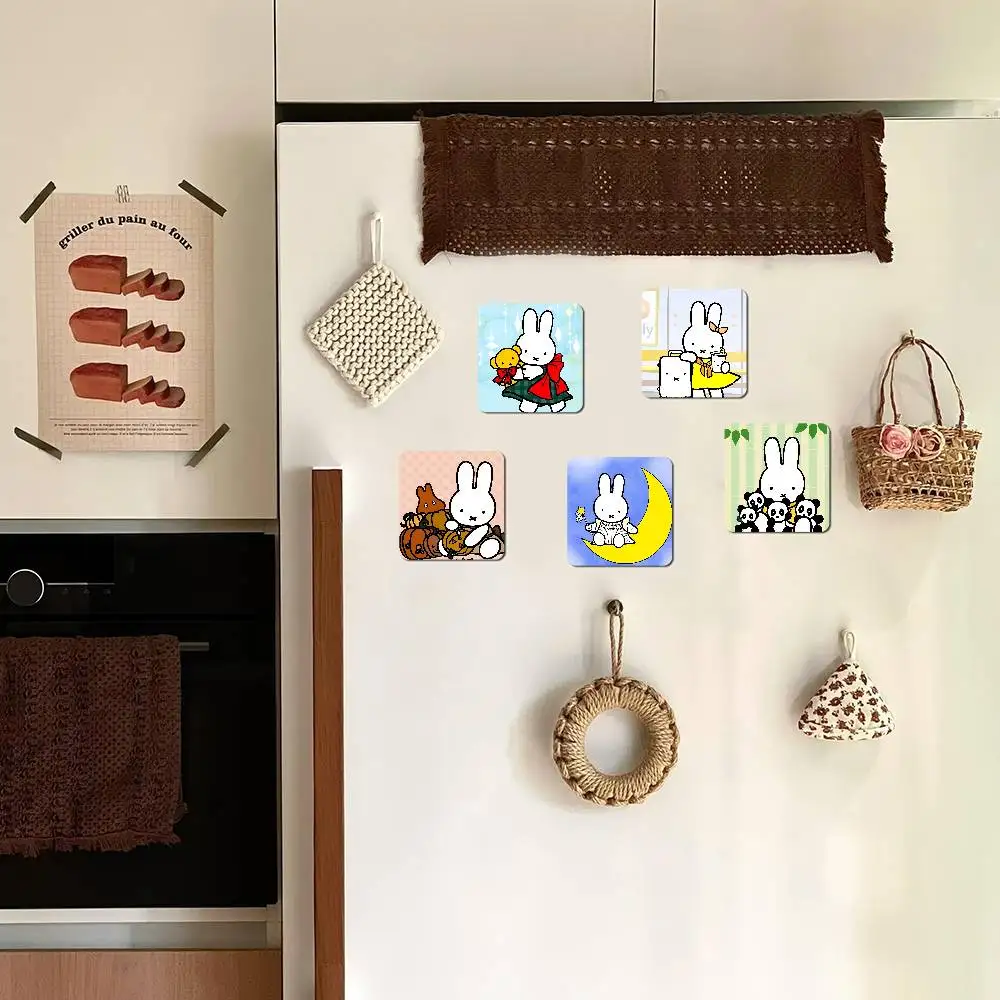 M-miffy R-Kaninchen Kühlschrankmagnet Foto personalisiert für Büro Familie Küche Kühlschrank Freunde Geschenk Urlaub Dekor