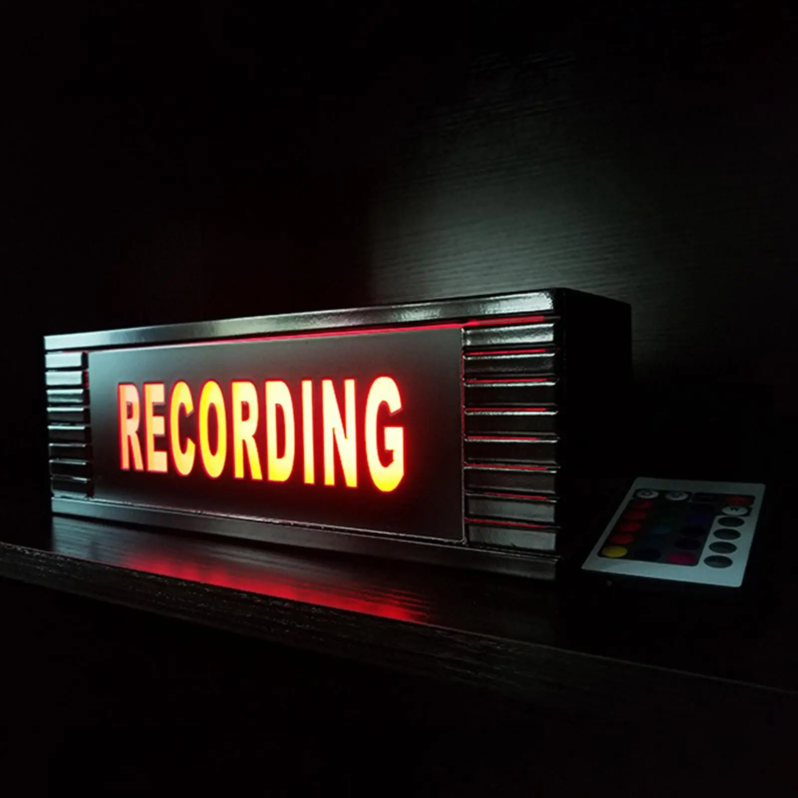 Recording Sign LED/ Remote Control Lightbox for Gaming Wall Decor Pub