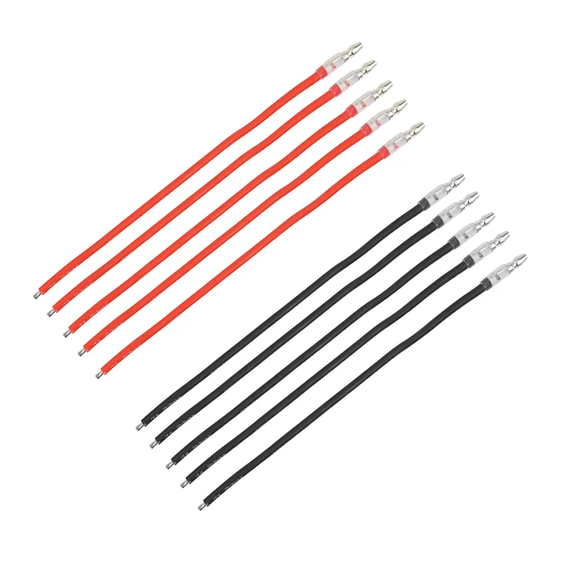 20Pcs 16AWG Silicone Wire With 4.0Mm Male Plug Length 10Cm For 380 390 540 550 775 795 Brushed Motor Connection Cable-AA02