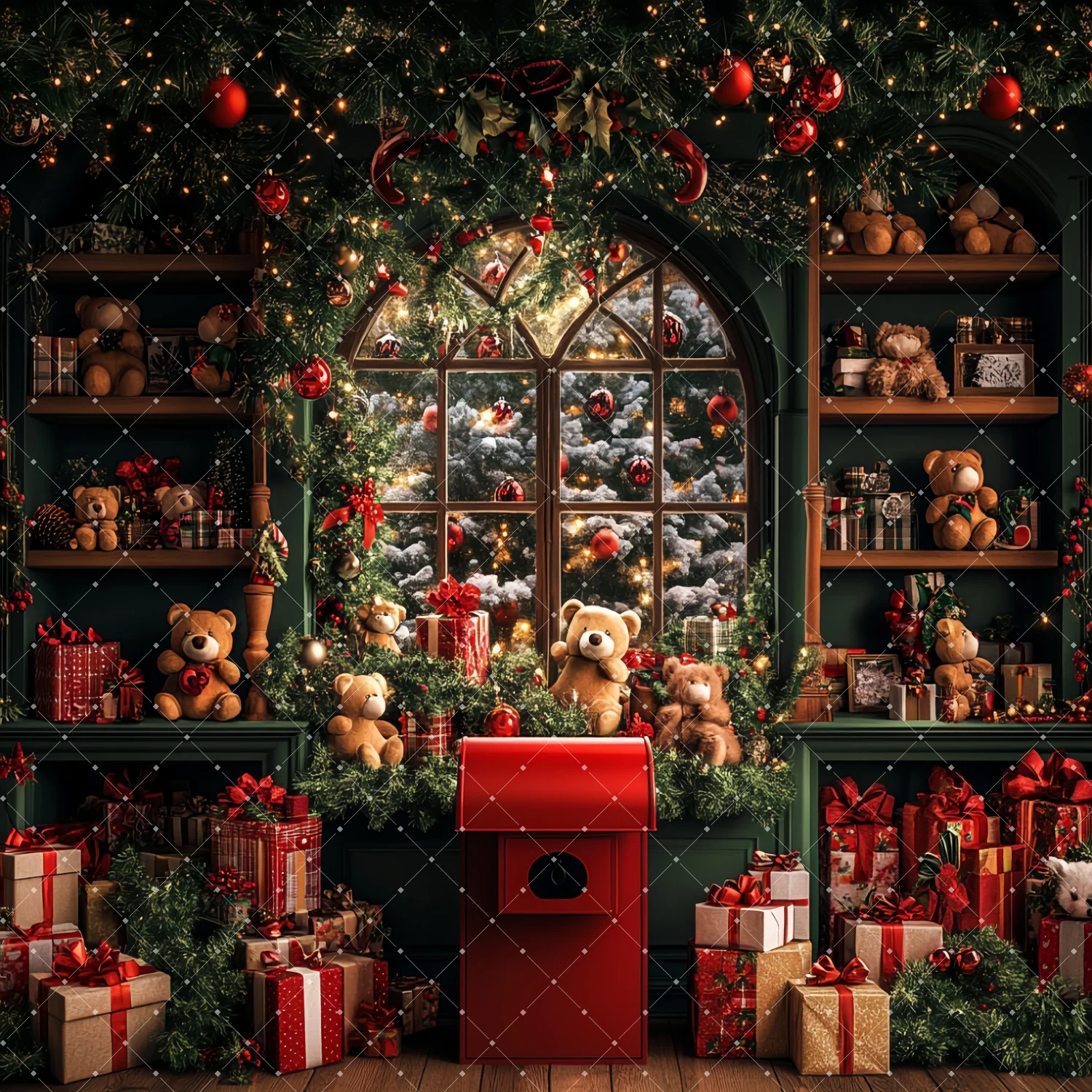 Christmas Gift Room Backdrops  - Toys Background For Kids recension och pris