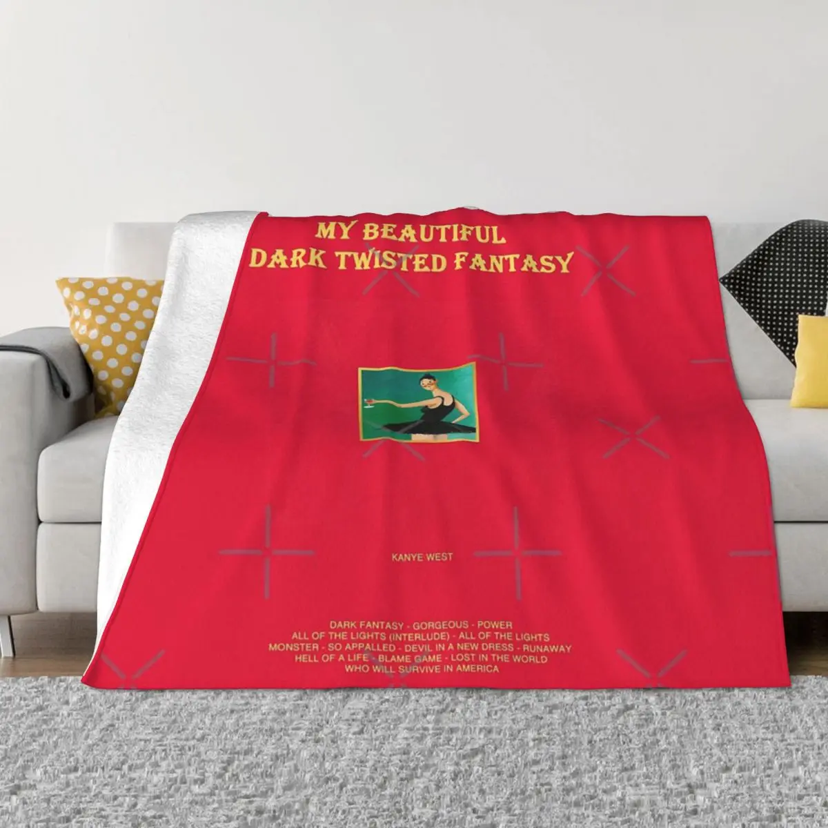 

My Beautiful Dark Twisted Fantasy Anime Bedroom Couple Blankets Thin Wadding Blanket Throw Blanket