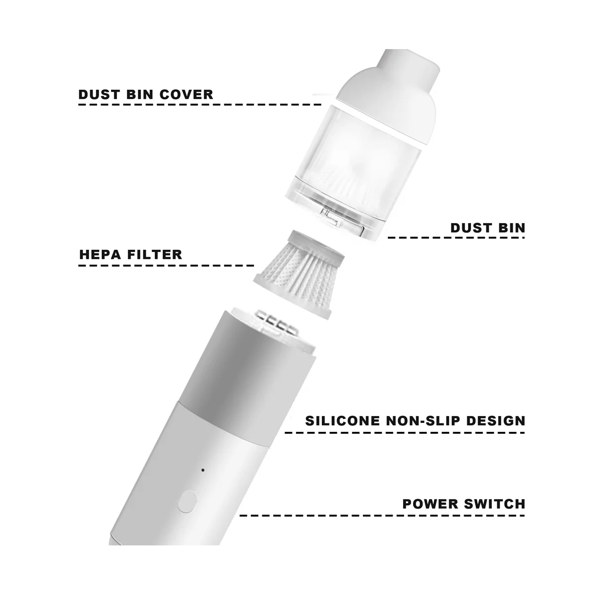 Fashion Handheld Vacuum Cordless Powerful Portable Handheld Vacuum Cleaner for Car Home Office Pets Hair Cleaning,C