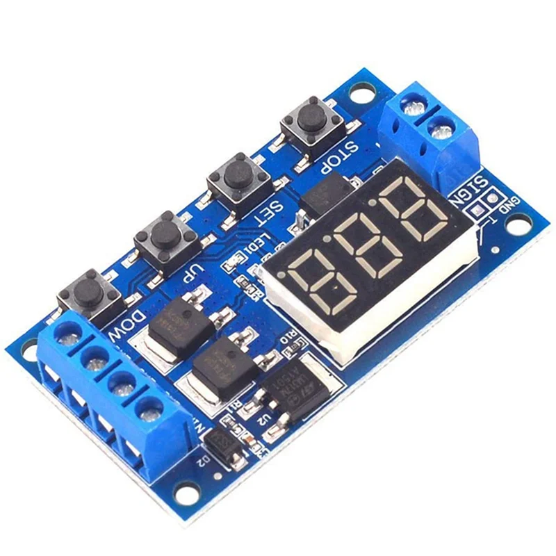 A52T 4X DC 12V 24V LED Light Digital Time Delay Timing Delay Relay Switch Circuit Dual Mos Tube Control Board Module