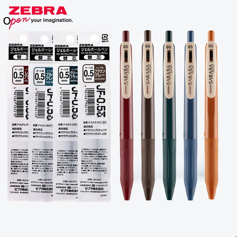 

Японская гелевая ручка ZEBRA JJ15 + комбинация стержней SARASA, ретро-цветная глиняная ручка 0,5 мм, милые канцелярские принадлежности, школьные принадлежности