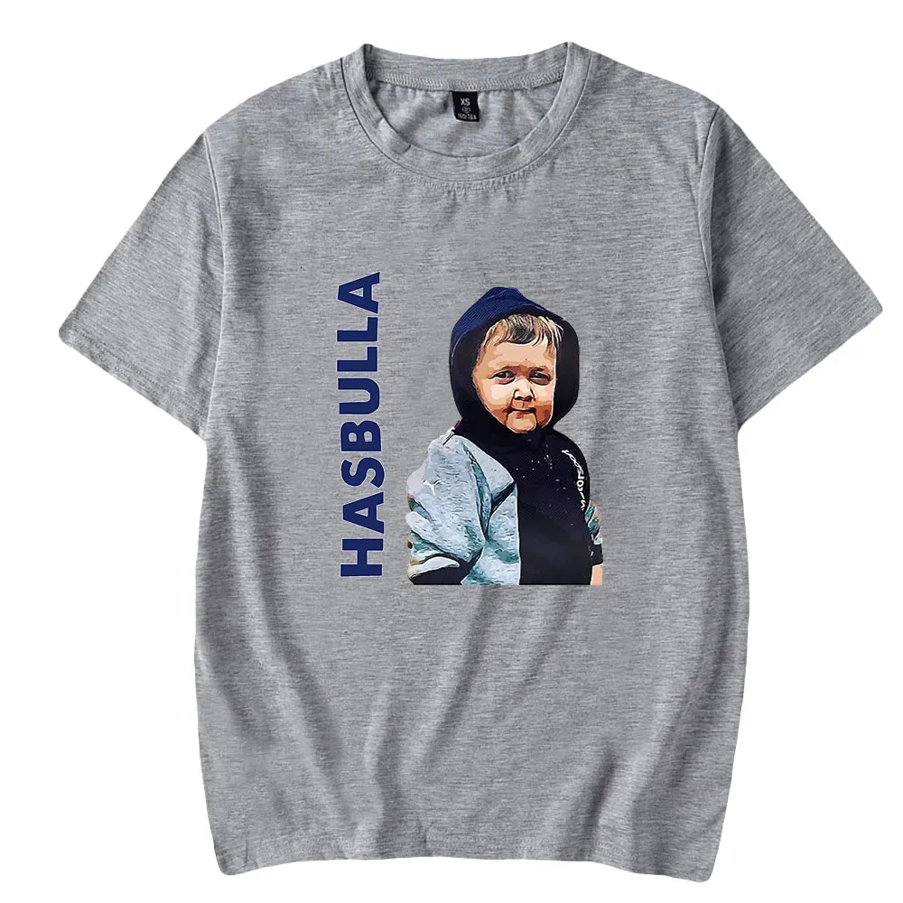 Hasebula-ユーモラスなインフルエンサーのTシャツ,男性用のカジュアルな半袖シャツ,100%