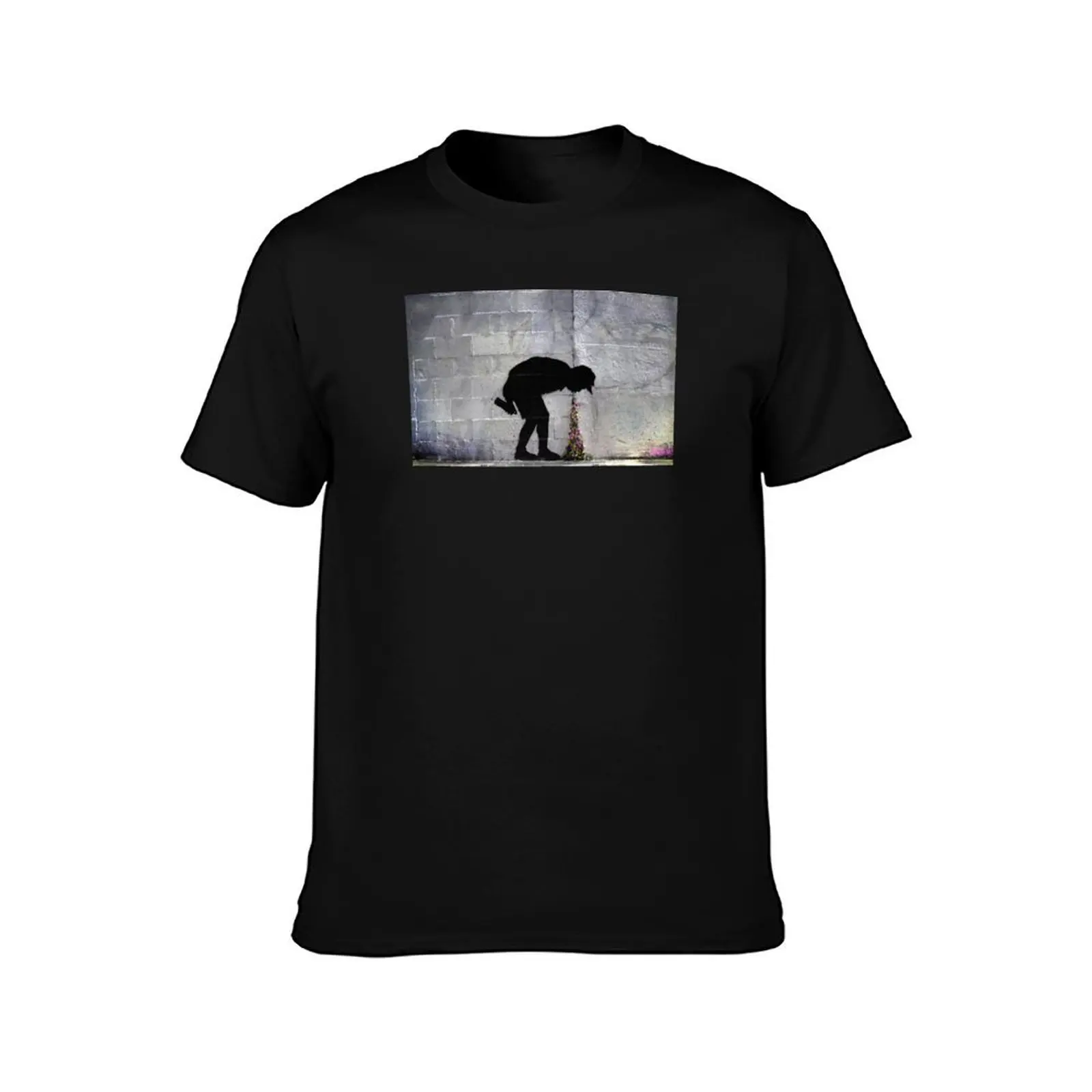 Throw Up Better Out Than In Banksy T-Shirt Christmas Casual Tee Shirt T-Shirt