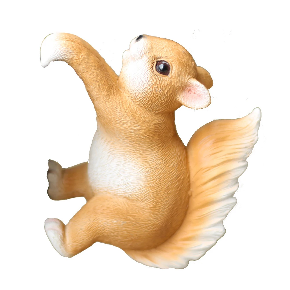 Charming Squirrel Decorations for Living Rooms Balconies and Gardens Engaging Resin Figurines to Enhance Your Decor