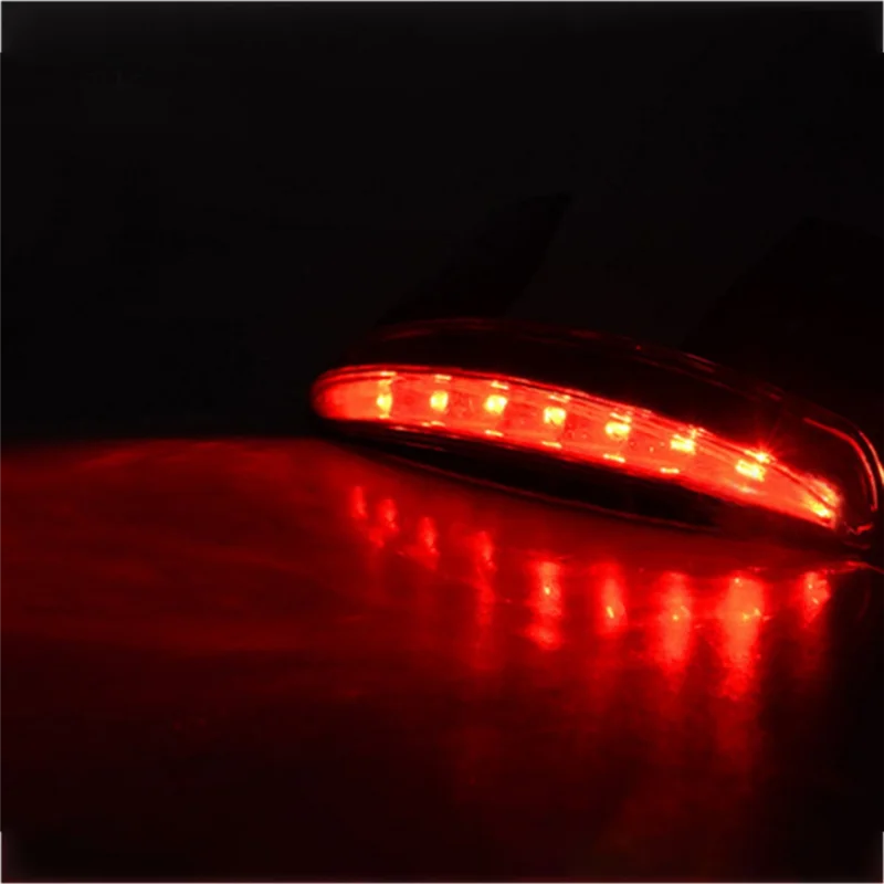 For Sportster Iron 883 1200 Dyna XL883 Compatible Motorcycle Fender Taillight LED Brake Running Light-A28K