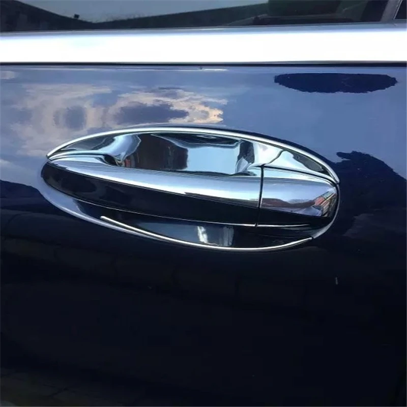 

WELKINRY For Mercedes Benz GLE Coupe C292 2015 2016 2017 2018 2019 ABS Chrome Outer Car Body Door Cup Bowl Handle Doorknob Trim