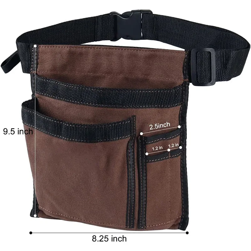 Europe and America Multi-functional  Waist Adjustable Carpenter Electrician Multi-pocket Tools Apron Canvas Man Woman Fanny Pack