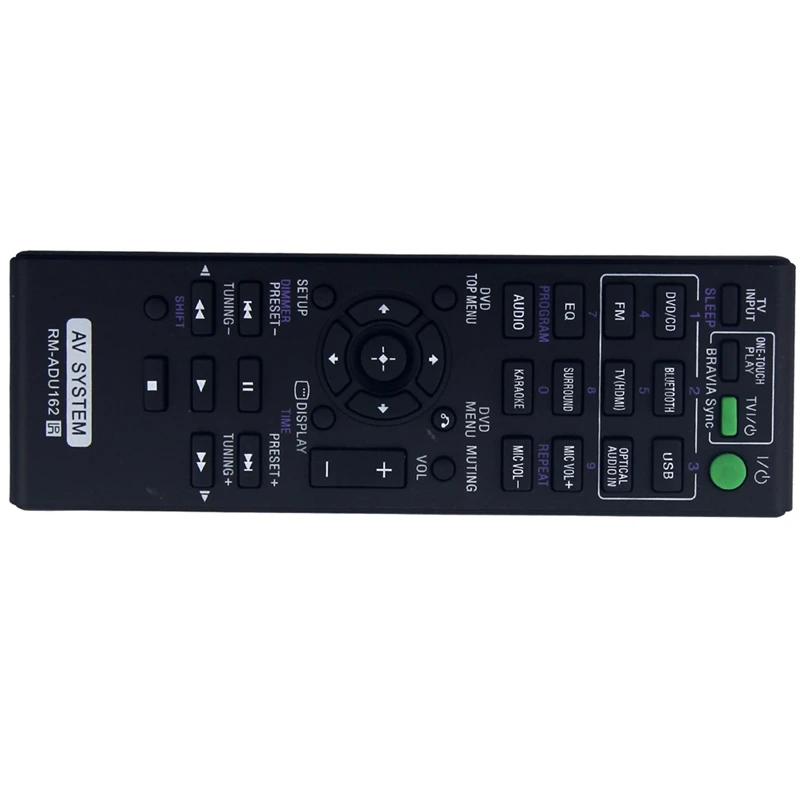 Remote Control RM-ADU162 Replacement For Sony DVD Home Theater AV System DAV-TZ140 HBD-DZ170 SS-WS123 WW-TS124