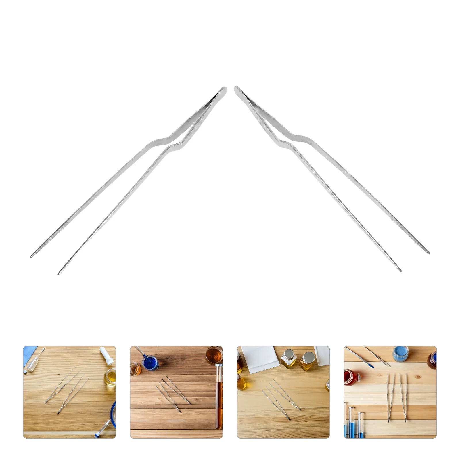 

2pcs Stainless Steel Ear Cleaning Tools Curved Tip Ear Wax Tweezers For Safe Removal Precision Earwax Remover Kit For Adults