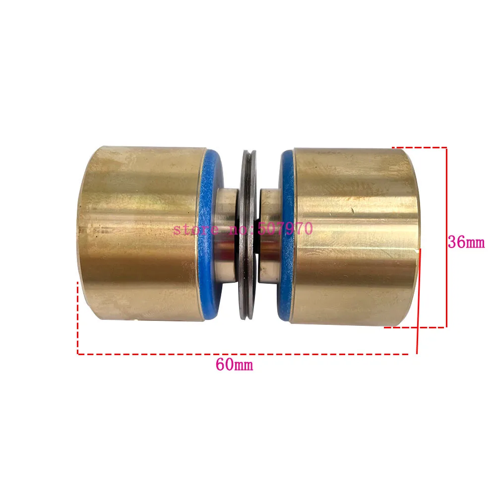 

EDM Parts Guide Wheel Pulley Roller 36*60mm 2Pcs Copper Assembly Brass Seat Pulley Roller 298 for Wire Cutting Machine