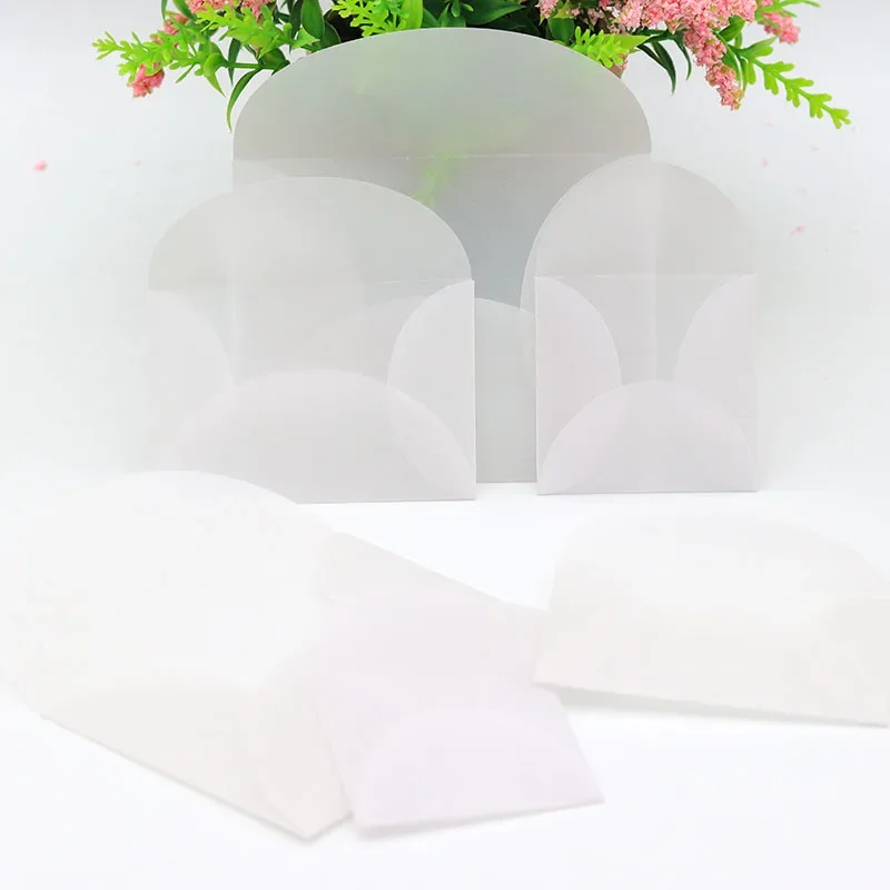 50pcs/lot Translucent Envelopes for Wedding Invitations Business High-grade Postcards Petal Sulfuric Acid Paper Envelopes Bag