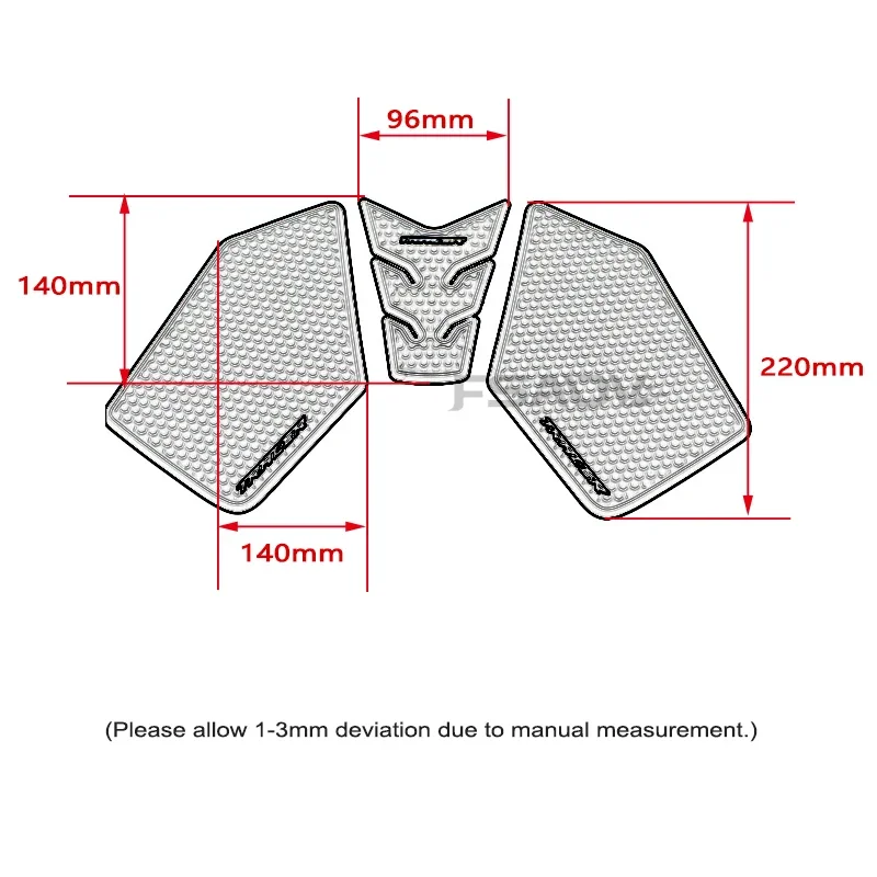 Almohadilla lateral de tracción para motocicleta, pegatina antideslizante para YAMAHA tracer 9 TRACER9 TRACER 9 GT 2021 2022 2023