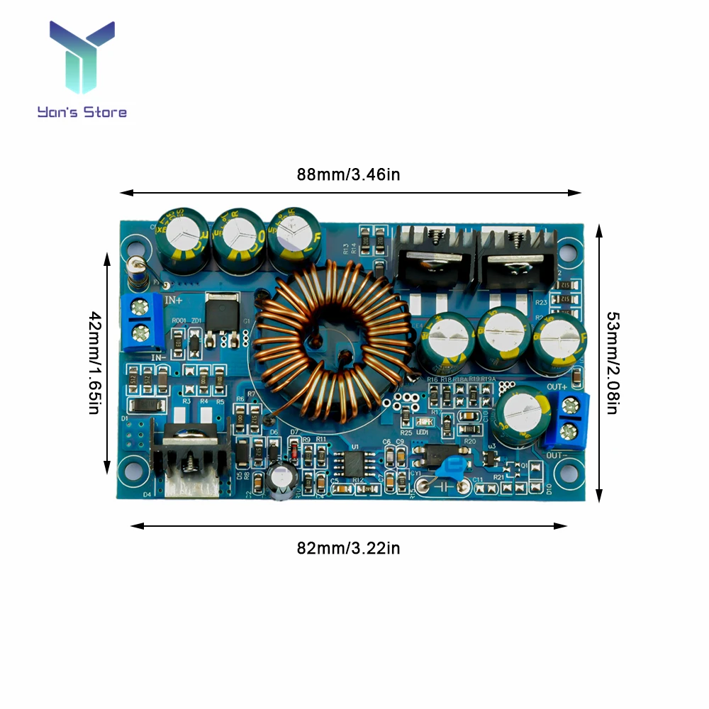 DC-DC Isolated Step-down Constant Voltage Power Supply Module 12V-90V to 9V 12V 19V 24V 4A buck voltage converter power module