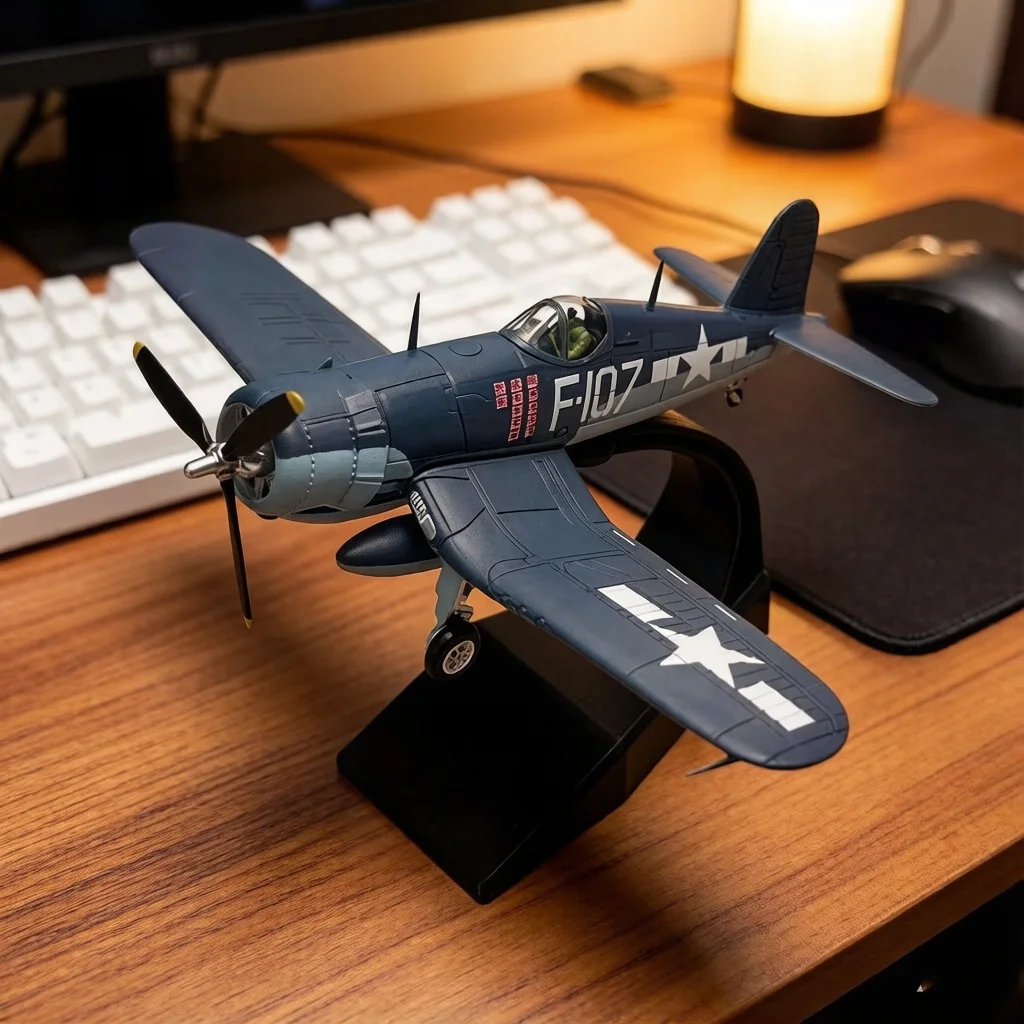 

1: 72 World War Ii Us F4u Pirate Fighter Alloy Simulation Military Enthusiast Collectibles Home Decoration Ornaments Gifts