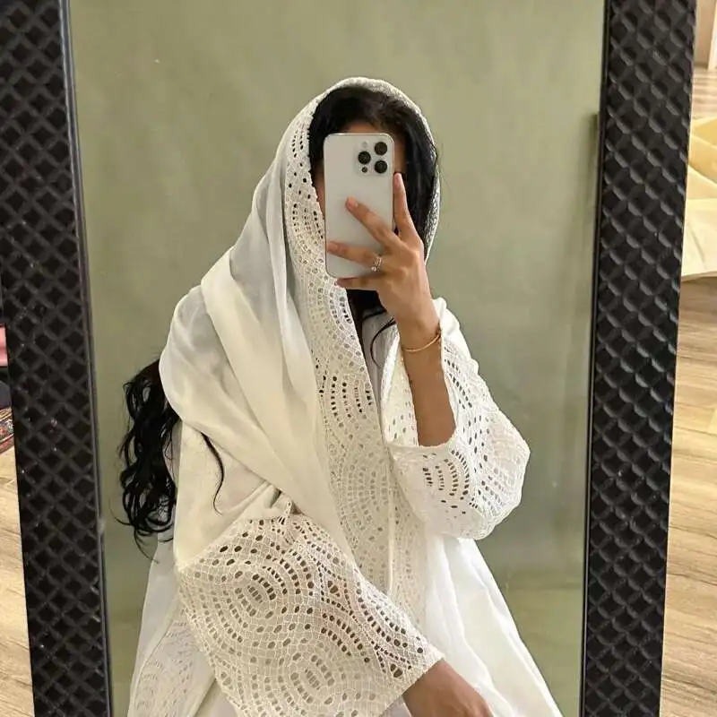 

[Vibe] Spring/Summer New Muslim 2025 Fashionable and Elegant Style Cardigan Robe With Headscarf