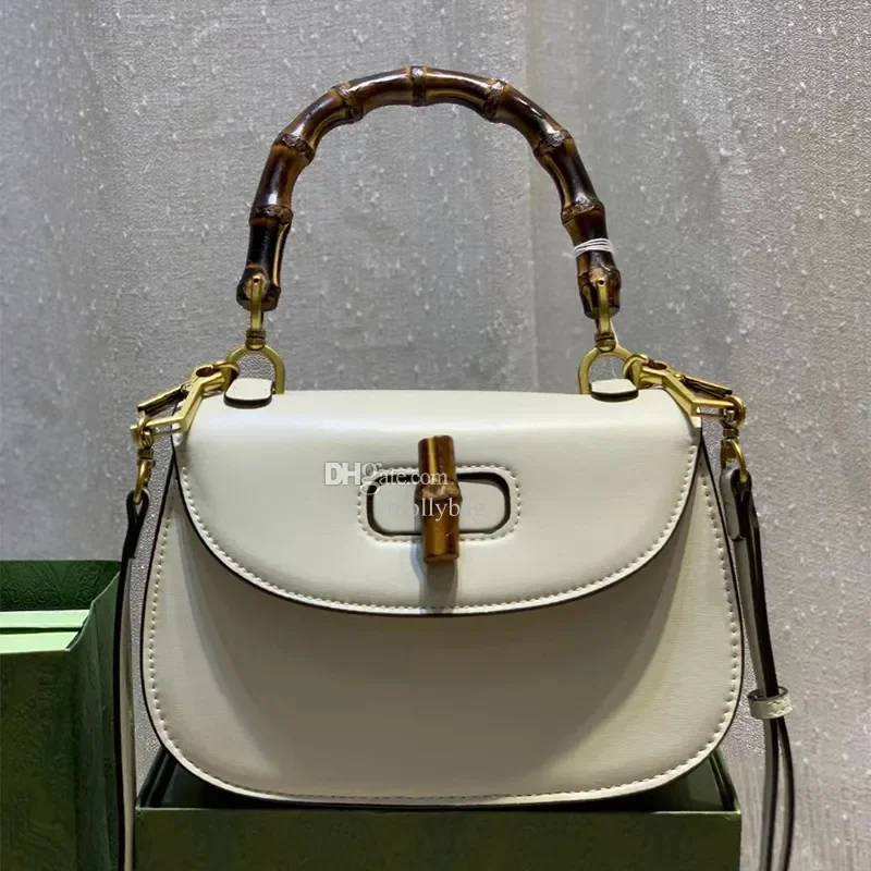

Women Bamboo bag Top Handle Tote Bag Lady Crossbody Fashion Luxury crossbody bag Flip small square designer handbags high quality bag 675797