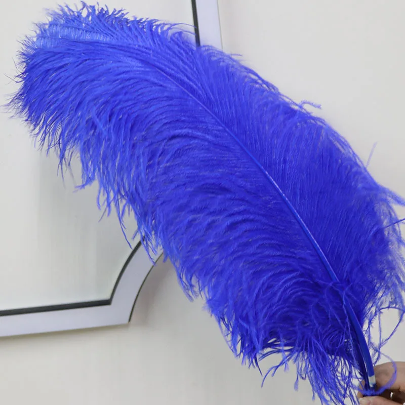 50PCS/Lot 45-75CM Big Pole Ostrich Wings Feathers Natural Ostrich Plumes For Wedding Birthday Carnival Backpieces Decorations