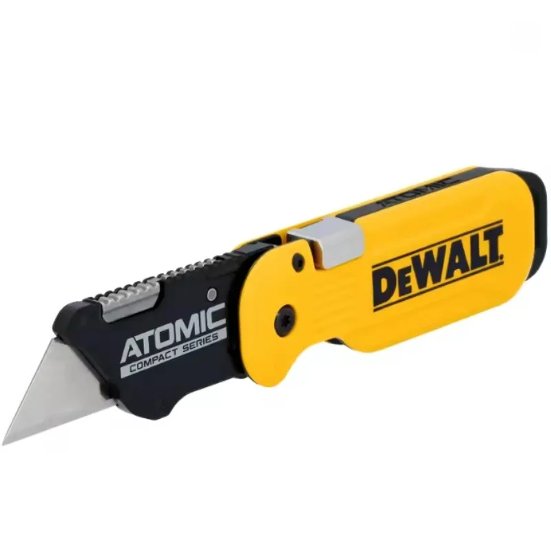 DEWALT Folding Utility Knife DWHT10990 - One-Handed Control, Quick-Change Blade, Professional Cutting Knife