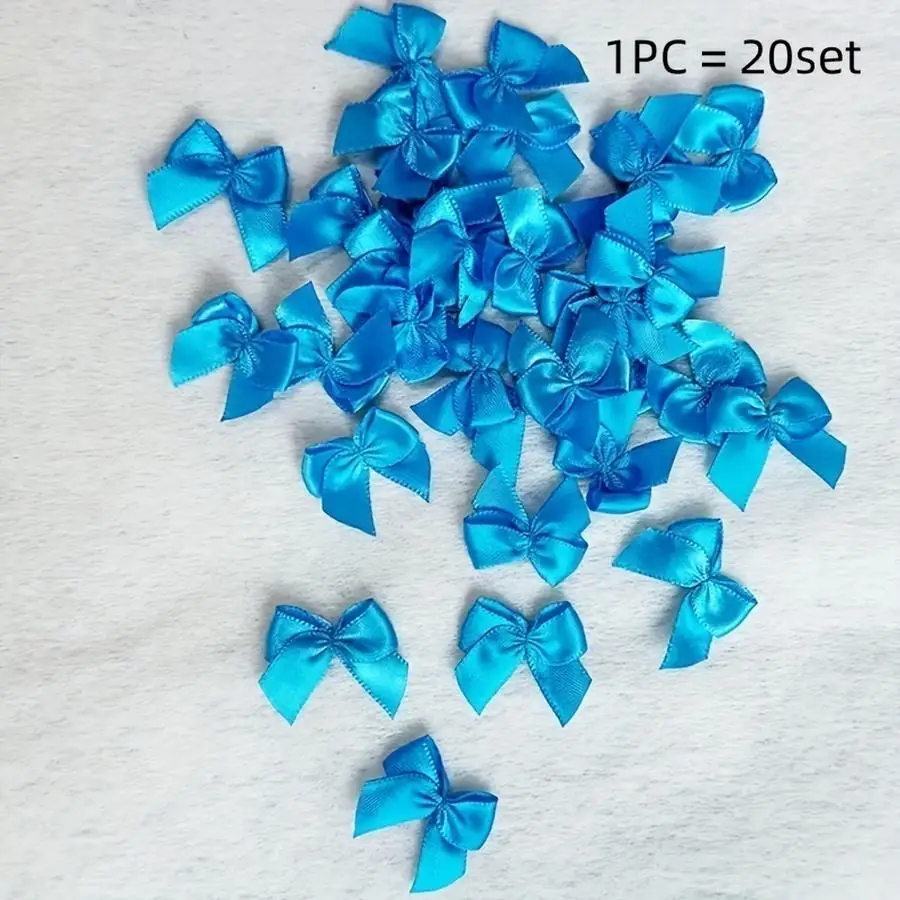 1/5/10/20/50/100pcs Pack of Ribbon Bows Additions Mini Satin Bows for Shoes, Clothing, And Gift Box Decoration, Small Flowers, G