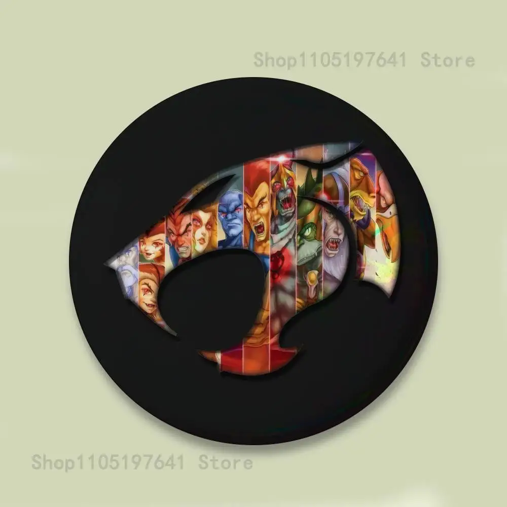 T-ThunderCats الكرتون شارات زر جولة الإبداعية دبوس بروش شارة حقيبة ديكور المشجعين جمع الأصدقاء الهدايا