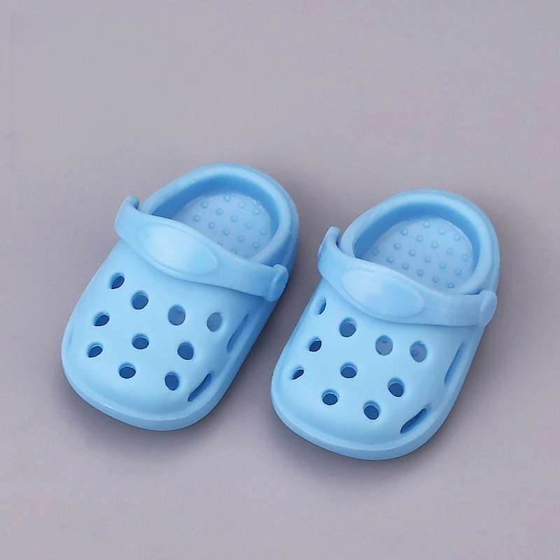 Labubu – sandales de plage d'été pour poupée Labubu de 17cm, chaussures à Mini trous V1 V2 V3, accessoires pour vêtements, jouets pour enfants, cadeau d'anniversaire